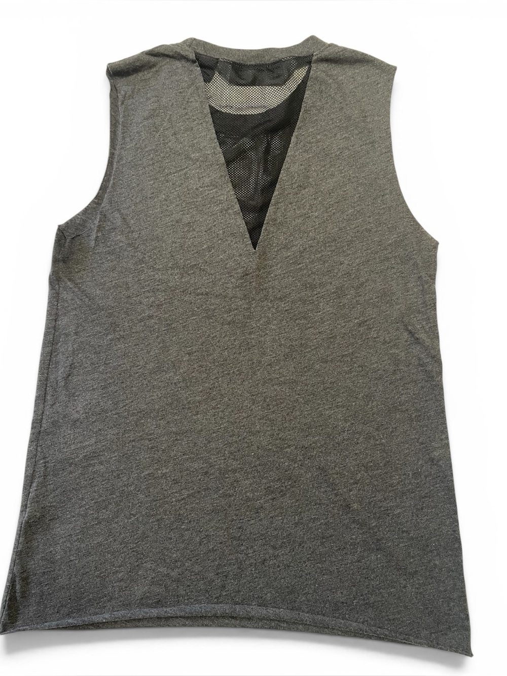 Harley-Davidson Dark Gray Eagle Graphic Tank. Mesh at Neckline. Raw Hems Size S - Picture 2 of 5